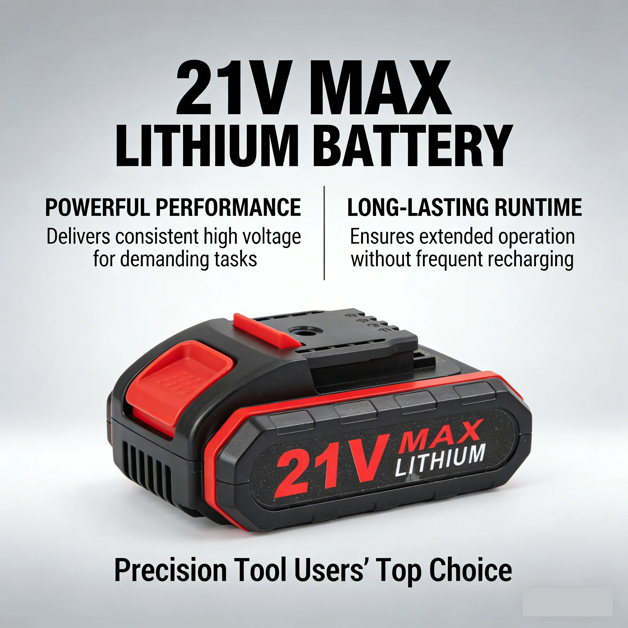 21VMAX 3000mAh High-Quality Lithium Battery for Cordless Drill Chain Saw Car Washing Machines - Replacement Power Tool Battery
21VMAX 3000mAh High-Quality Lithium Battery for Cordless Drill Chain Saw Car Washing Machines - Replacement Power Tool Battery