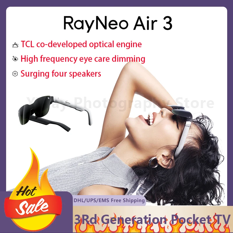 Rayneo Air 3S 3-го поколения карманный телевизор Smart Ar очки миниатюрный Oled экран дисплеи 3D Hd игровые фильмы при скоростью обновления 120 Гц
Rayneo Air 3S 3-го поколения карманный телевизор Smart Ar очки миниатюрный Oled экран дисплеи 3D Hd игровые фильмы при скоростью обновления 120 Гц