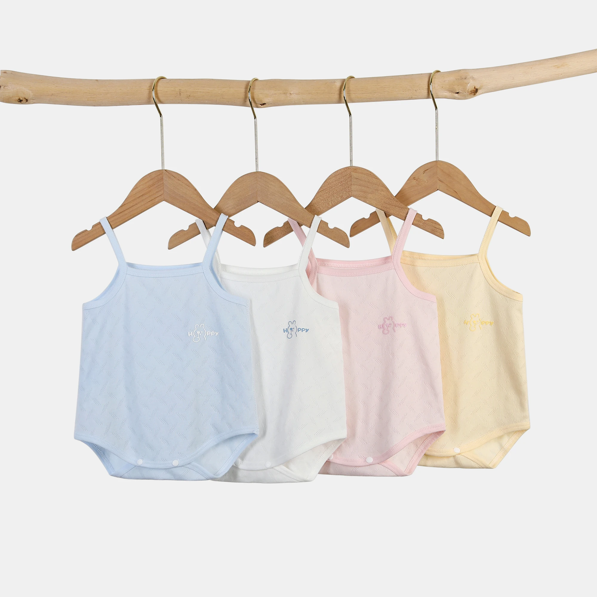 Summer Thin Sleeveless Breathable Baby Bodysuit with Suspenders - Unisex Baby Suspender Triangle Romper Crawl Suit Onesies
Summer Thin Sleeveless Breathable Baby Bodysuit with Suspenders - Unisex Baby Suspender Triangle Romper Crawl Suit Onesies