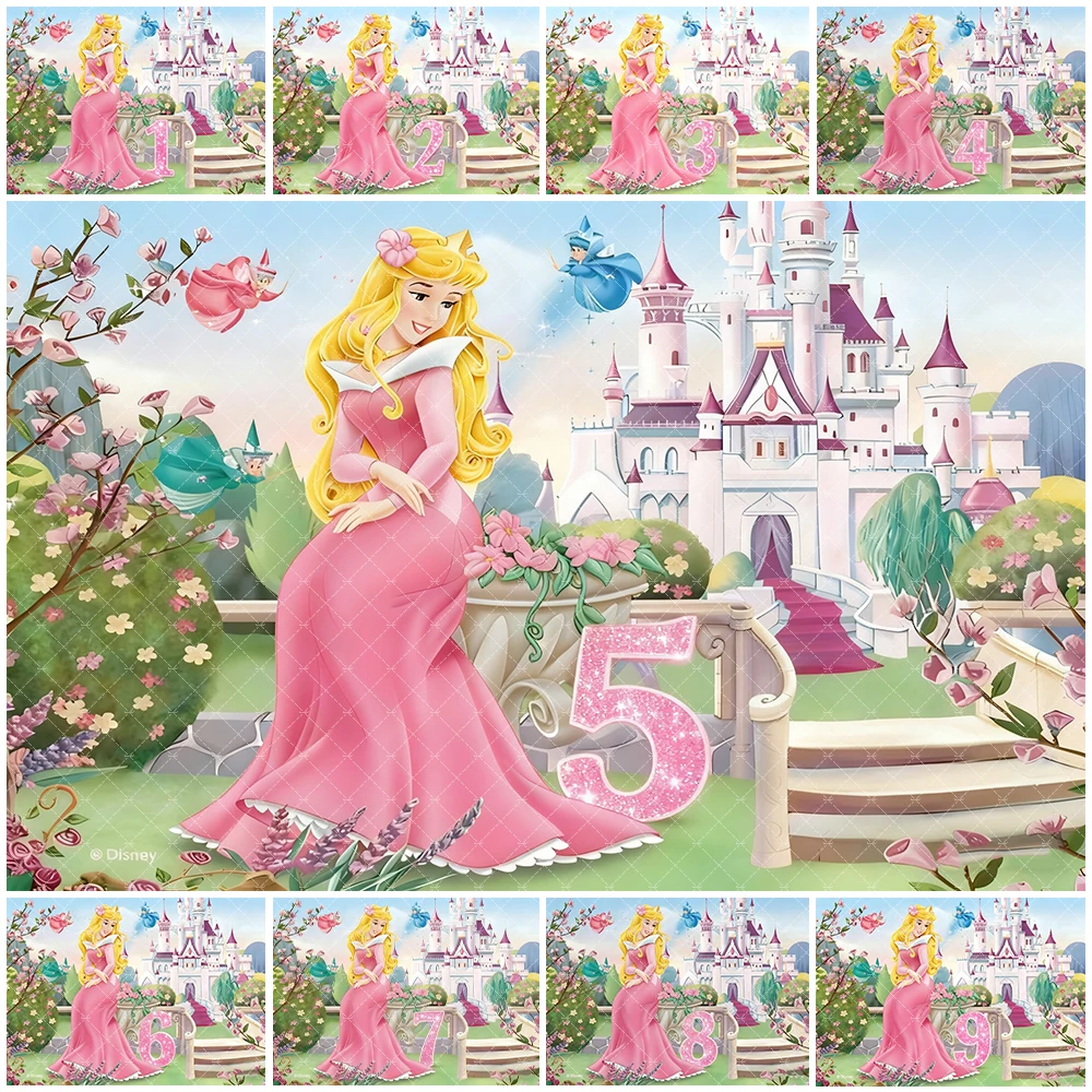 Disney Aurora Princess Background Sleeping Beauty Custom Number Pink Birthday Party Decorations Baby Shower Supplies Girl Gifts
Disney Aurora Princess Background Sleeping Beauty Custom Number Pink Birthday Party Decorations Baby Shower Supplies Girl Gifts
