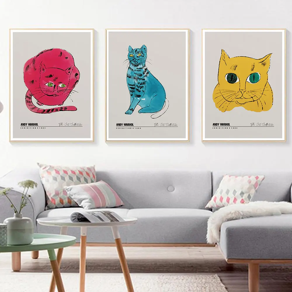 Blue Green Pink Yellow Cat Illustration Poster and Print Pet Animal Wall Art Canvas Painting Picture for Living Room Home Decor
Blue Green Pink Yellow Cat Illustration Poster and Print Pet Animal Wall Art Canvas Painting Picture for Living Room Home Decor