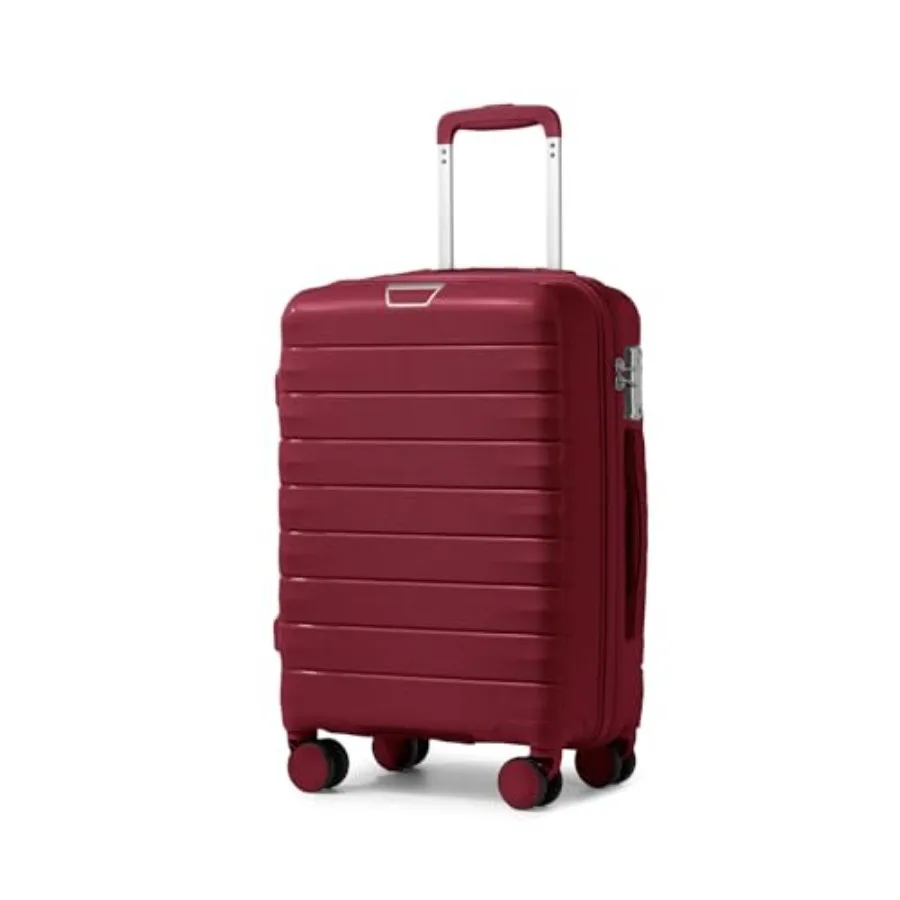Maroon 20 Inch Hardshell Carry On Luggage with Spinner Wheels TSA Lock Lightweight PP Travel Suitcase for Women Airline Approve
Maroon 20 Inch Hardshell Carry On Luggage with Spinner Wheels TSA Lock Lightweight PP Travel Suitcase for Women Airline Approve