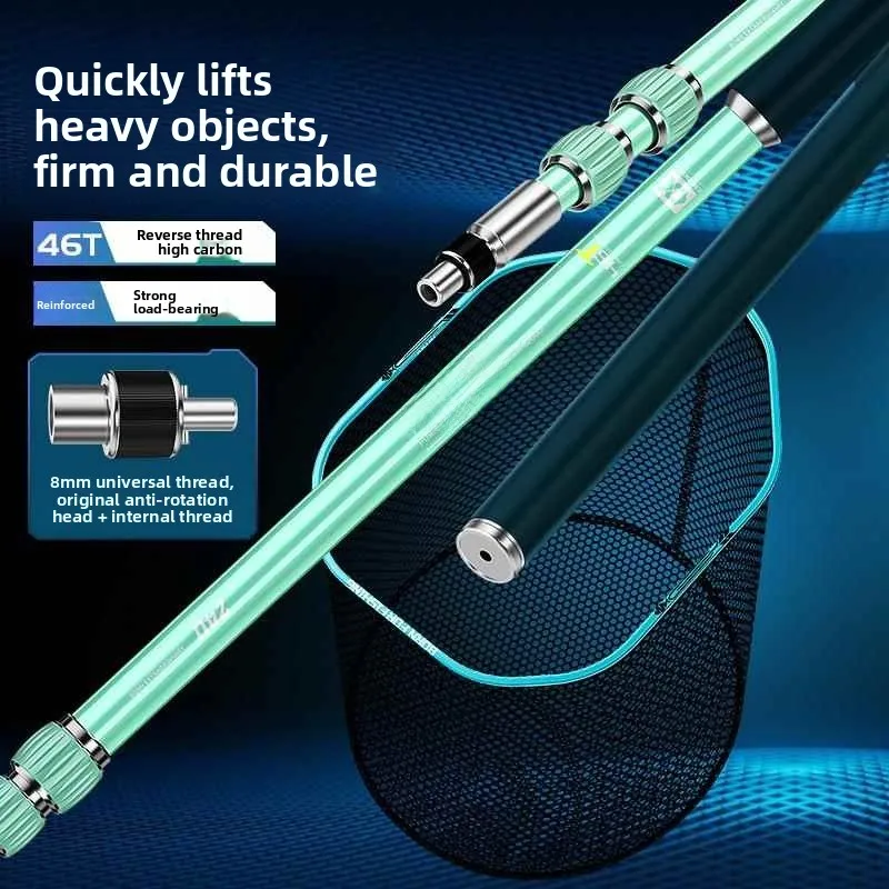 Ultra-Light Super-Hard Carbon Fishing Net Rod Black Pit Big Fish Retrieval Net Set Complete Kit Fisherman Gear Fine Mesh Net
Ultra-Light Super-Hard Carbon Fishing Net Rod Black Pit Big Fish Retrieval Net Set Complete Kit Fisherman Gear Fine Mesh Net