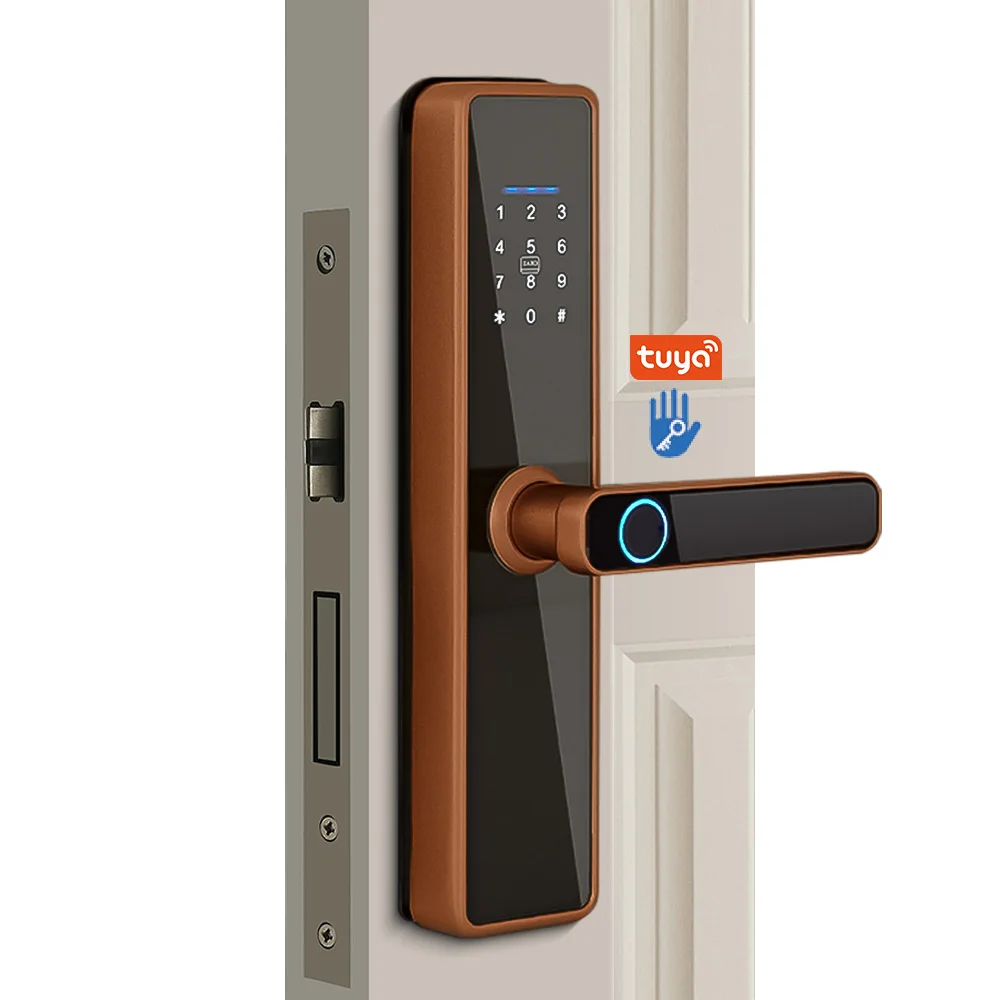 Digital Smart Door Lock Password Rfid Card Door Handles With Locks For Home Tuya Smart Fingerprint Door Lock
Digital Smart Door Lock Password Rfid Card Door Handles With Locks For Home Tuya Smart Fingerprint Door Lock