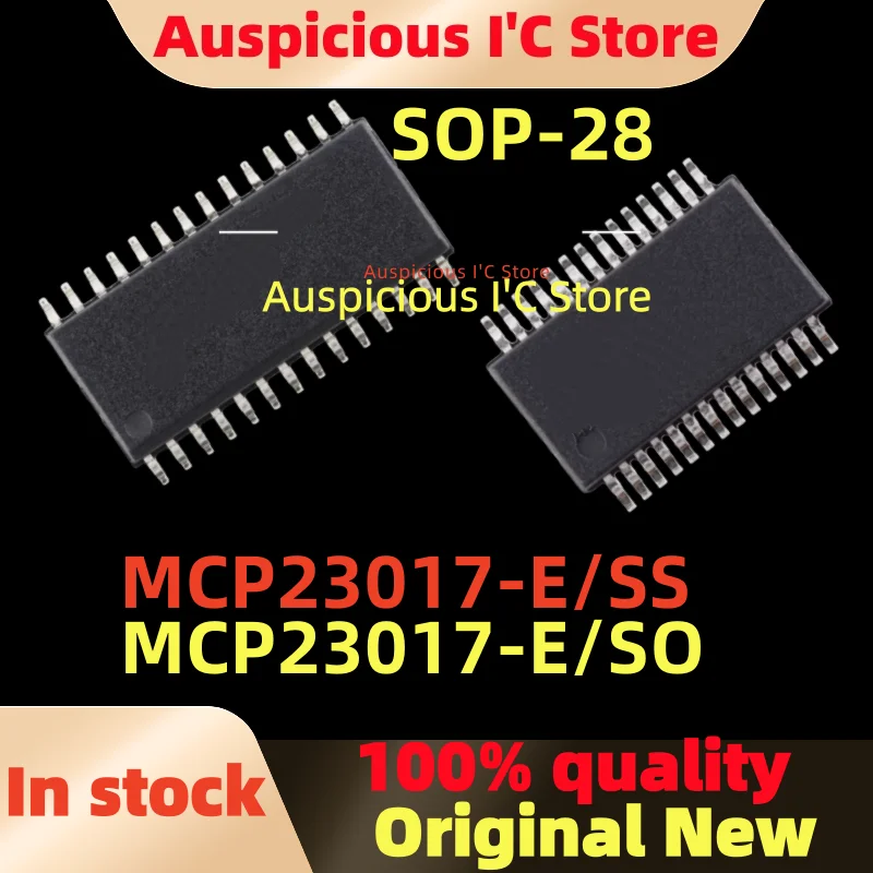 (5pcs)100%New MCP23017-E/SS MCP23017-E/SO MCP23017 MCP23017-E SO MCP23017-E SS SOP-28
(5pcs)100%New MCP23017-E/SS MCP23017-E/SO MCP23017 MCP23017-E SO MCP23017-E SS SOP-28