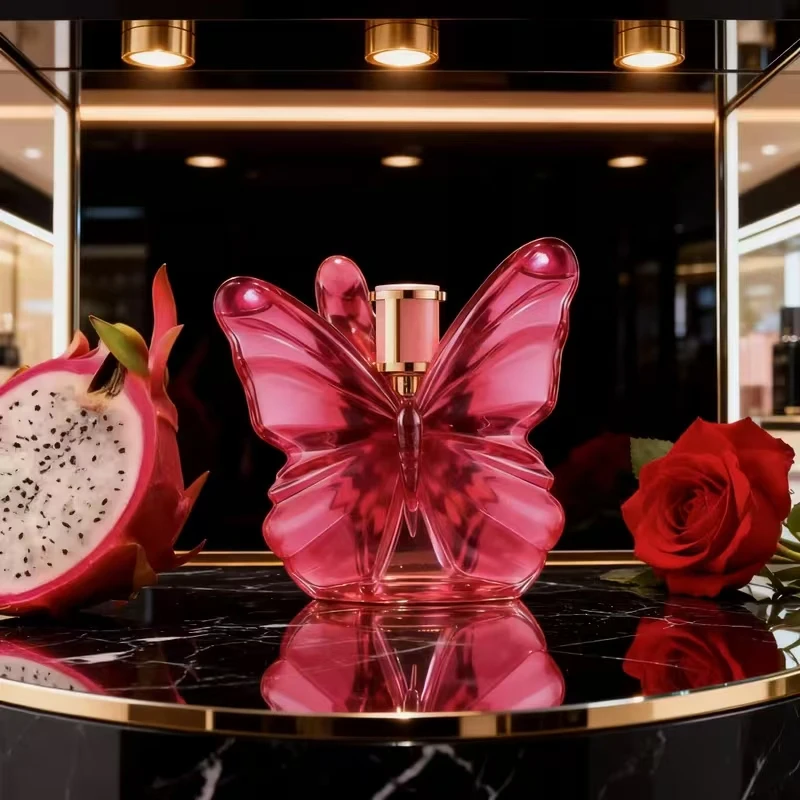 LA B. .A 2.7oz female perfume, fresh flower and fruit fragrance, dragon fruit integration, unique butterfly design
LA B. .A 2.7oz female perfume, fresh flower and fruit fragrance, dragon fruit integration, unique butterfly design