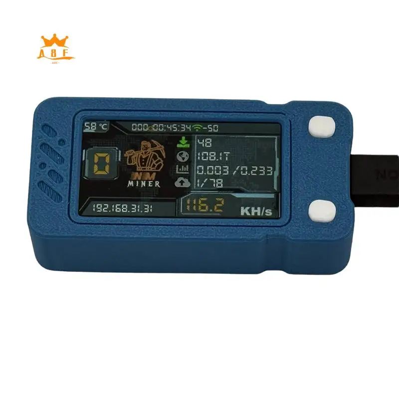 A08E-Upgraded Nerdminer 118KH/S With Color Screen BTC Solo Lottery Miner Mini ASIC Miner Bitcoin BTC Miner Nerd Miner
A08E-Upgraded Nerdminer 118KH/S With Color Screen BTC Solo Lottery Miner Mini ASIC Miner Bitcoin BTC Miner Nerd Miner