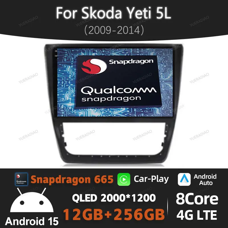 Автомобильный радиоприемник Android 15 для SKODA Yeti 5L 2009-2014 Беспроводной мультимедийный видеоплеер CarPlay GPS NAVI 4G LTE 5G WIFI QLED BT
Автомобильный радиоприемник Android 15 для SKODA Yeti 5L 2009-2014 Беспроводной мультимедийный видеоплеер CarPlay GPS NAVI 4G LTE 5G WIFI QLED BT