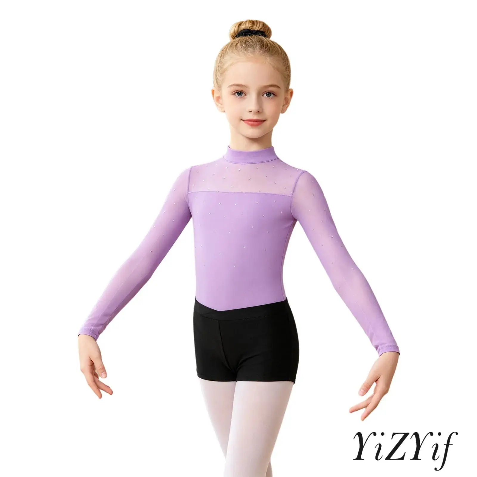 Rhinestone Figure Ice Skating Dance Set for Kids Girls Long Sleeve Yoga Ballet Dance Leotard Bodysuit with Shorts and Hair Band
Rhinestone Figure Ice Skating Dance Set for Kids Girls Long Sleeve Yoga Ballet Dance Leotard Bodysuit with Shorts and Hair Band