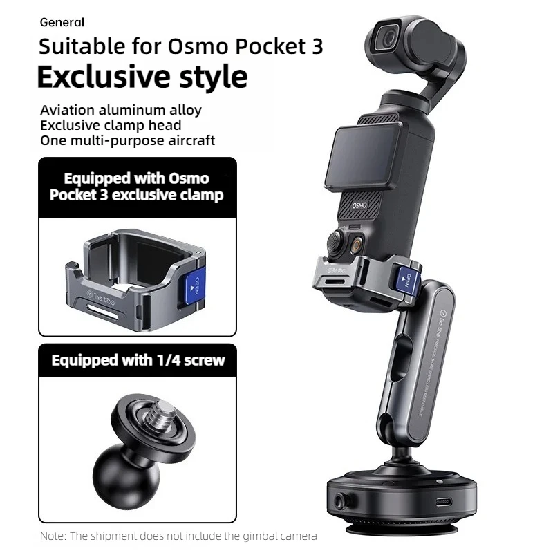 Action Camera Electric Vacuum Suction Cup Mount Rotate Bracket Car Windshield Window Aluminum Alloy Holder for DJI Osmo Pocket3
Action Camera Electric Vacuum Suction Cup Mount Rotate Bracket Car Windshield Window Aluminum Alloy Holder for DJI Osmo Pocket3