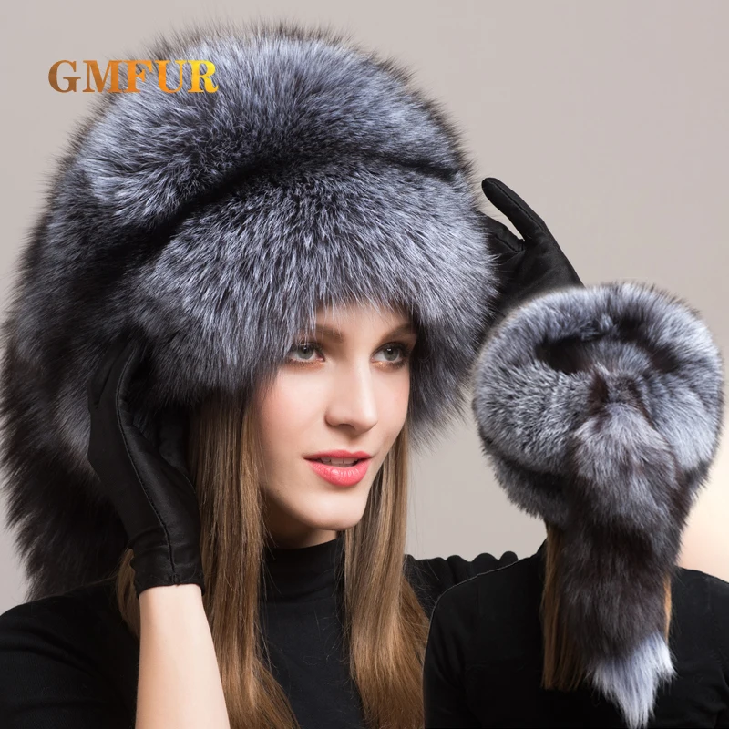 Winter Women Fur Cap 100% Genuine Natural Fox Fur Hats Warm Outdoor Earwarmer Bombers Fluffy Fashion Earflap Hat Great Circle
Winter Women Fur Cap 100% Genuine Natural Fox Fur Hats Warm Outdoor Earwarmer Bombers Fluffy Fashion Earflap Hat Great Circle