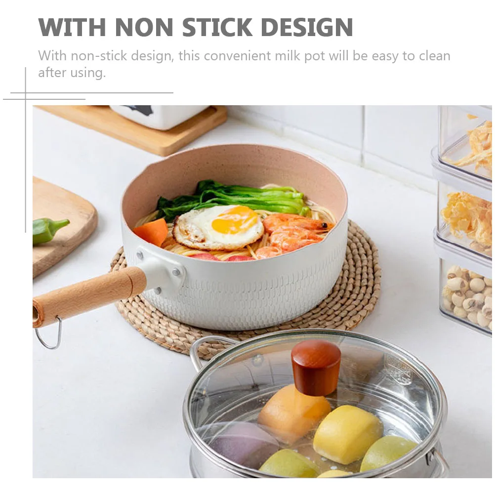 Nonstick Instant Noodles Pot Milk Saucepan Small Complementary Food Easy Clean Heat Resistant Ergonomic Handle Double Diversion
Nonstick Instant Noodles Pot Milk Saucepan Small Complementary Food Easy Clean Heat Resistant Ergonomic Handle Double Diversion