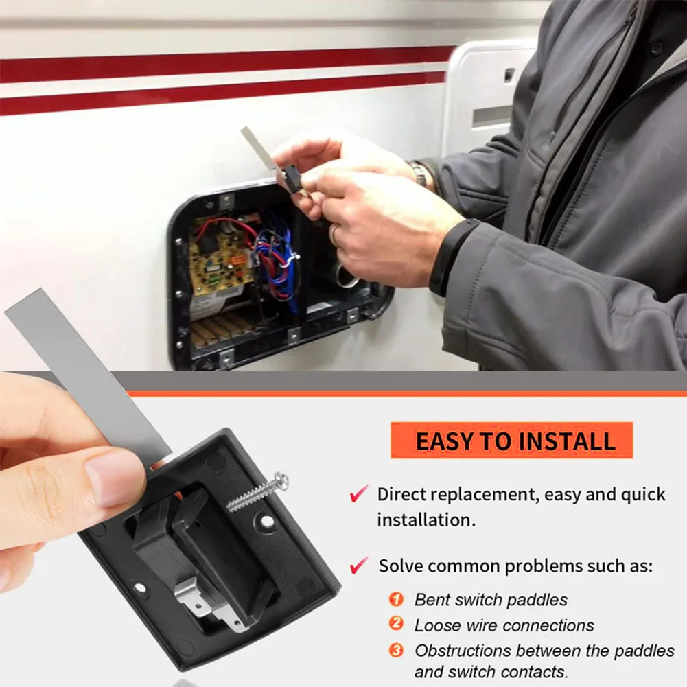 Replacement Pair of Sail Switches Model For 33082 Comes With Necessary Bracketry For Dometic & For Atwood Heaters
Replacement Pair of Sail Switches Model For 33082 Comes With Necessary Bracketry For Dometic & For Atwood Heaters