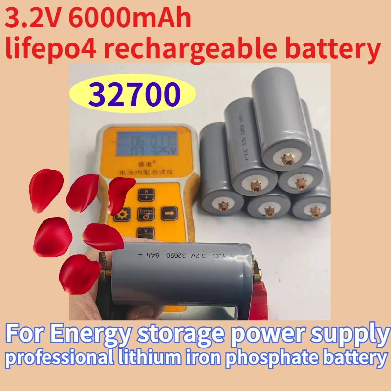 32700 lifepo4 rechargeable battery 6000mAh 3.2V for Energy storage power supply professional lithium iron phosphate battery
32700 lifepo4 rechargeable battery 6000mAh 3.2V for Energy storage power supply professional lithium iron phosphate battery