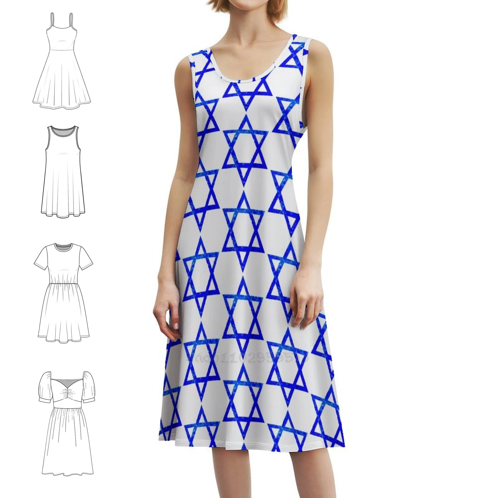 Star Of David Preppy Style Mini Dress For Women A-Line Loose Fit Casual Day Dress Star Of David With Star Of David Star Dress
Star Of David Preppy Style Mini Dress For Women A-Line Loose Fit Casual Day Dress Star Of David With Star Of David Star Dress
