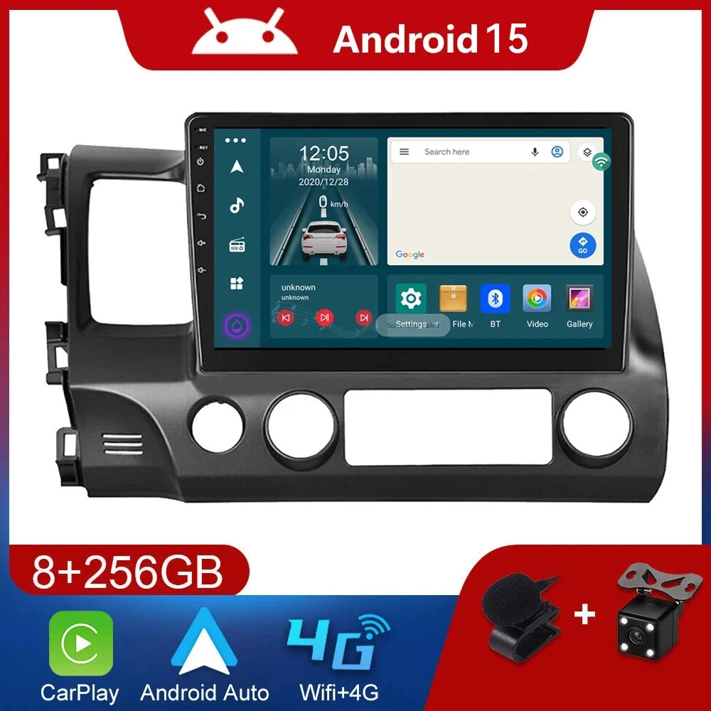 10.1'' Android 15 Carplay Car Stereo Radio for Honda Civic 8 2005-2012 Multimedia Player Navigation GPS 2 Din Audio Mirror link
10.1'' Android 15 Carplay Car Stereo Radio for Honda Civic 8 2005-2012 Multimedia Player Navigation GPS 2 Din Audio Mirror link