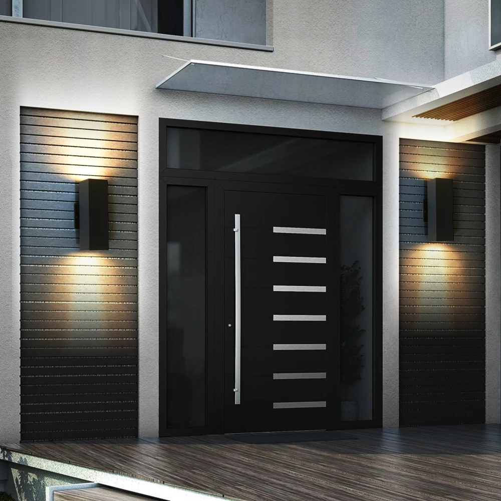 2-Pack Outdoor Wall Sconce, Modern Up and Down Weatherproof Wall Light, Black Aluminum Exterior Wall Mount Light Fixture
2-Pack Outdoor Wall Sconce, Modern Up and Down Weatherproof Wall Light, Black Aluminum Exterior Wall Mount Light Fixture