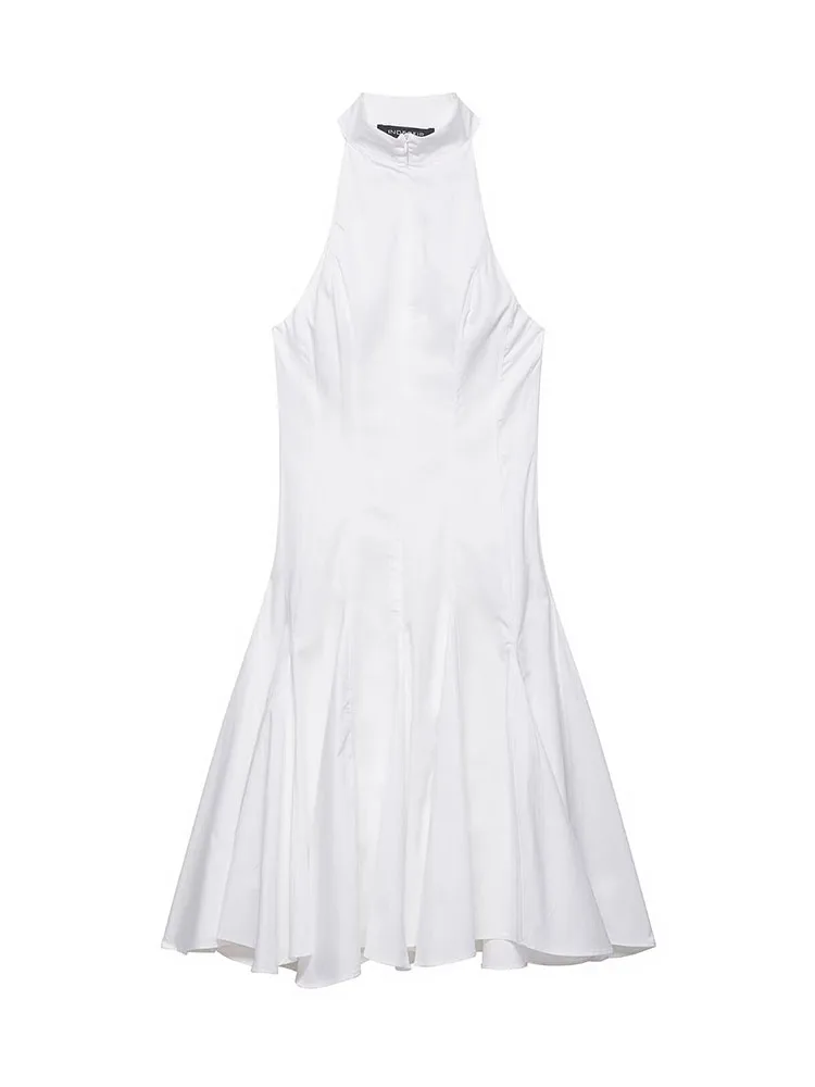 Женское летнее платье HH 2026: Новинка, модное, с воротником-халтером, треугольным вырезом, миди, из ткани, элегантное, приталенное, без рукавов
Женское летнее платье HH 2026: Новинка, модное, с воротником-халтером, треугольным вырезом, миди, из ткани, элегантное, приталенное, без рукавов