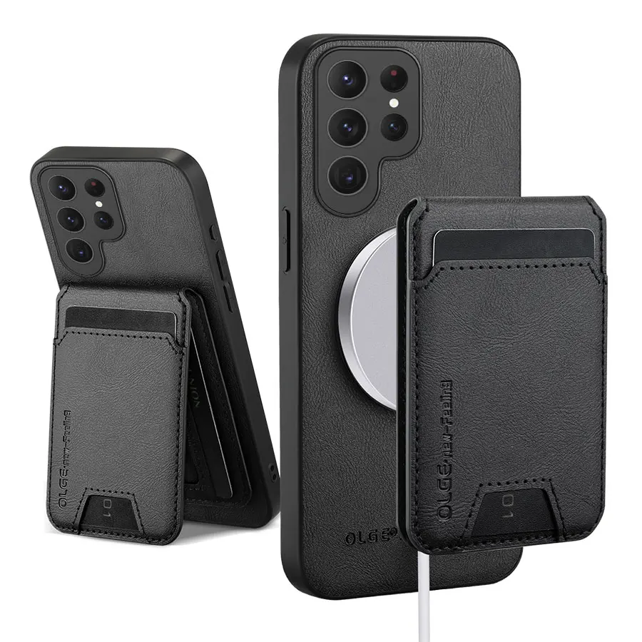 OLGE Luxury Calfskin 2 in 1 Detachable Card Bag Case for Galaxy S25 Ultra S24 S23 S21 S25 FE S22 S20 Plus Wireless Charging Case
OLGE Luxury Calfskin 2 in 1 Detachable Card Bag Case for Galaxy S25 Ultra S24 S23 S21 S25 FE S22 S20 Plus Wireless Charging Case