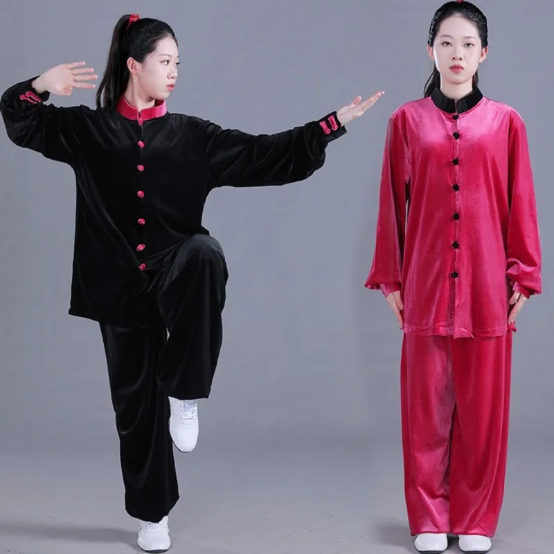 Winter Velvet Chinese Traditional Women Kung Fu Suit Casual Outdoor Sport Clothing Tai Chi Martial arts Uniform Jacket Pants Set
Winter Velvet Chinese Traditional Women Kung Fu Suit Casual Outdoor Sport Clothing Tai Chi Martial arts Uniform Jacket Pants Set