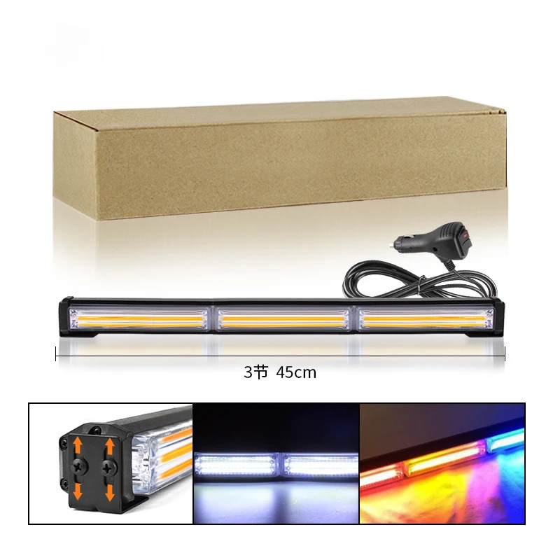 COB Triple Bar Light Super Bright 12-24V Universal Single-Sided Car Grille Light Warning Light LED Strip Stick Light
COB Triple Bar Light Super Bright 12-24V Universal Single-Sided Car Grille Light Warning Light LED Strip Stick Light