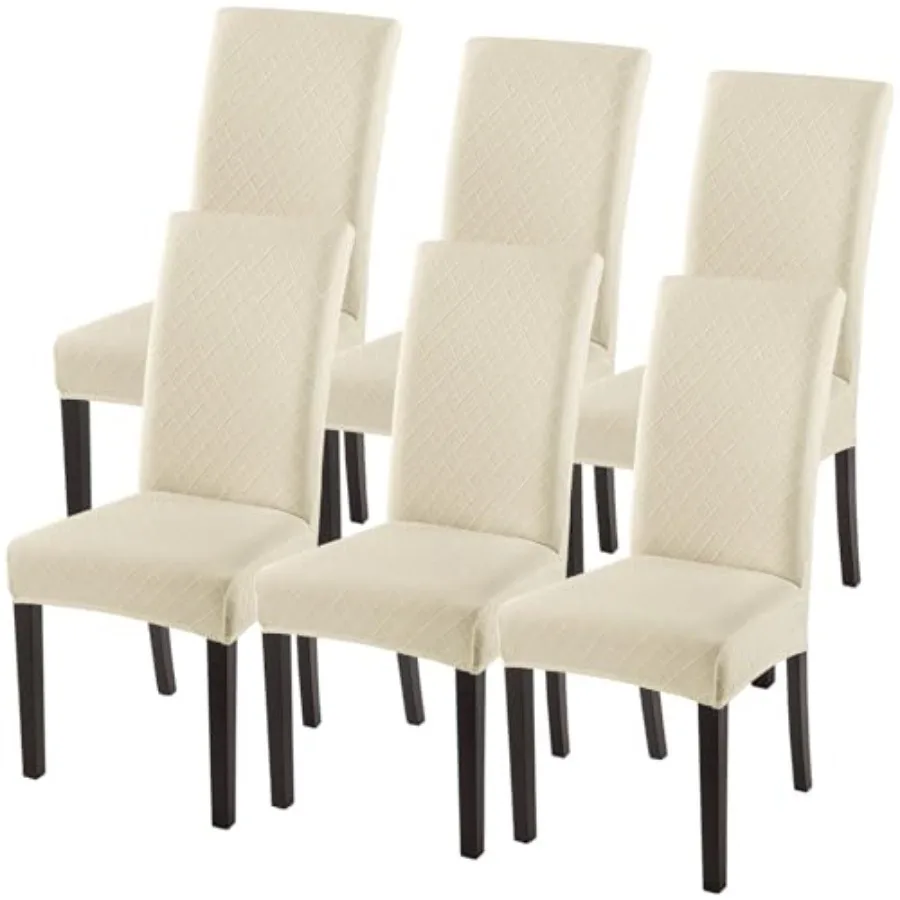 Dining Room Chair Covers Set of 6, Stretch Jacquard Parsons Chair Slipcovers er Fit Removable Washable Kitchen Chair Protector
Dining Room Chair Covers Set of 6, Stretch Jacquard Parsons Chair Slipcovers er Fit Removable Washable Kitchen Chair Protector
