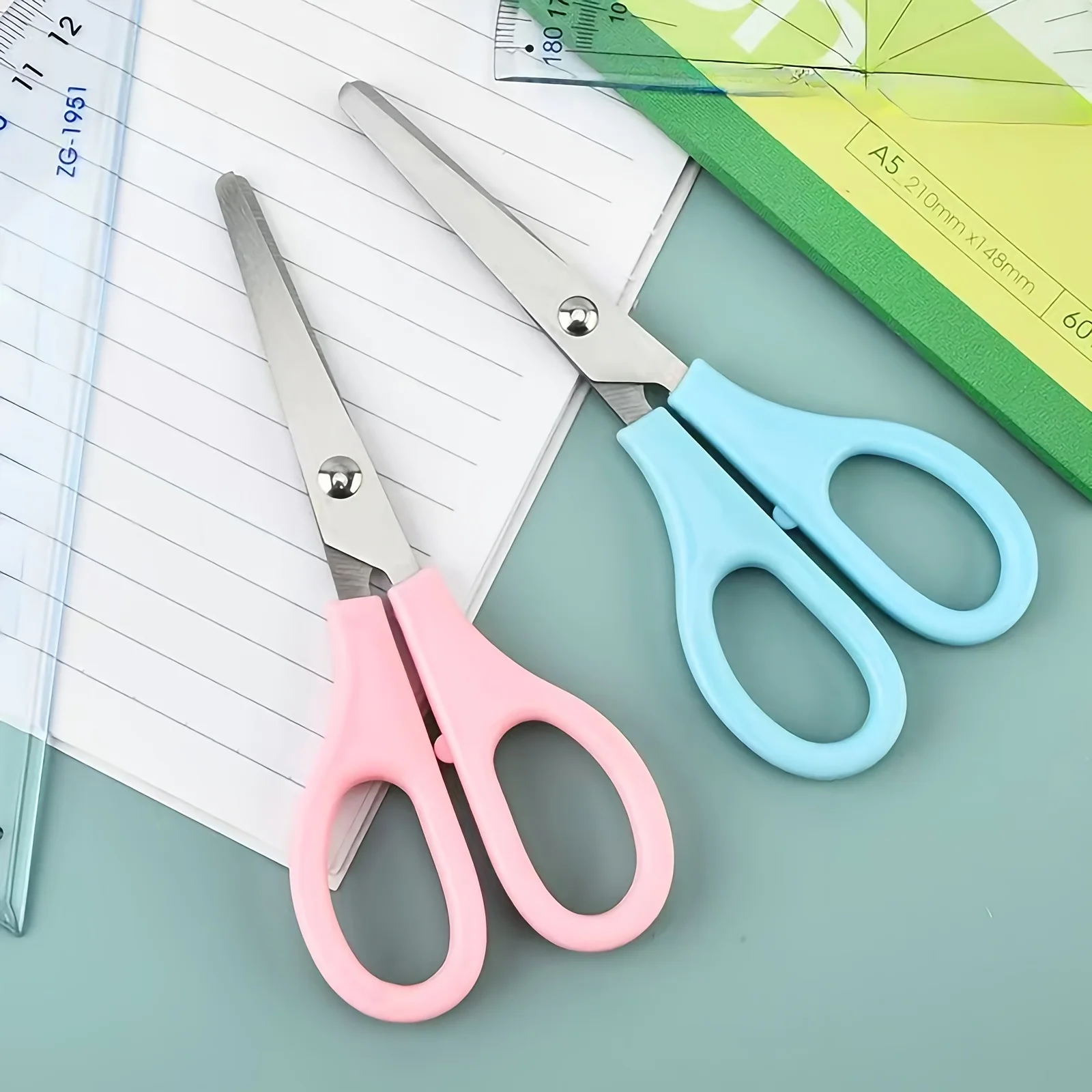 1pc Stainless Steel Round-Tip Scissors with Sharp Blades - Precision Cutting for Paper & Fabric,Multi-Purpose Home & Office Use
1pc Stainless Steel Round-Tip Scissors with Sharp Blades - Precision Cutting for Paper & Fabric,Multi-Purpose Home & Office Use