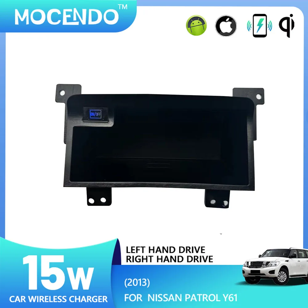 15W Wireless Car Charger For Nissan Patrol Y61 2013 Fast Charging Center Console Storage Pad Mat cars accessories
15W Wireless Car Charger For Nissan Patrol Y61 2013 Fast Charging Center Console Storage Pad Mat cars accessories