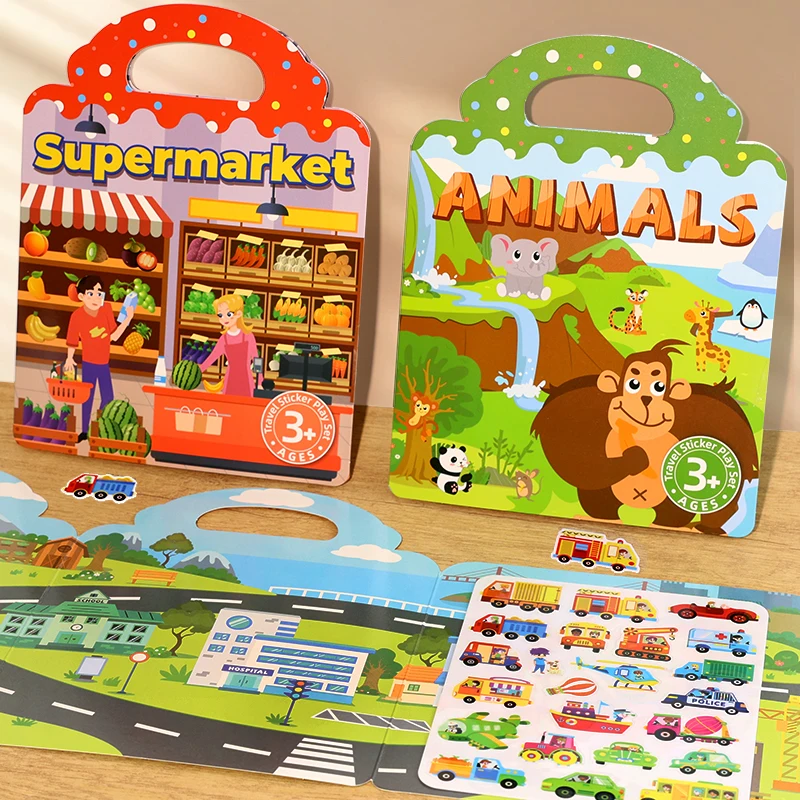 Reusable Children's Stickers Book Animal Jelly Stickers DIY Cute Scene Stickers Keep Kids Busy For Mom Kids Birthday Gifts
Reusable Children's Stickers Book Animal Jelly Stickers DIY Cute Scene Stickers Keep Kids Busy For Mom Kids Birthday Gifts