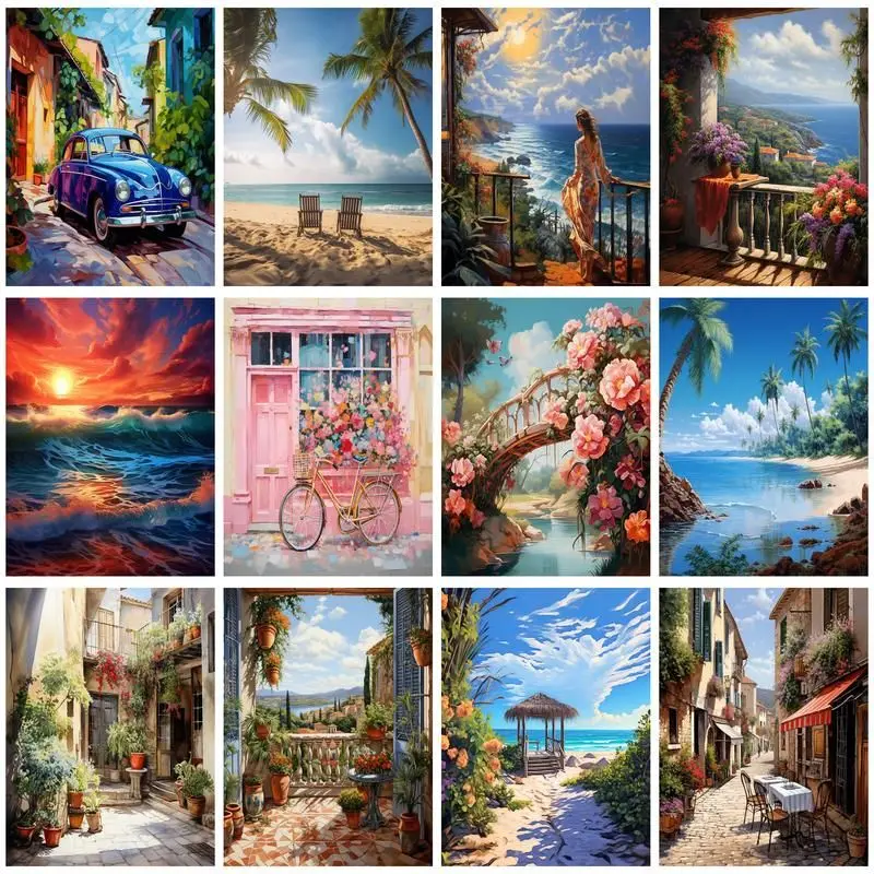 GATYZTORY Diamond Painting Landscape Rhinestone Pictures 5D DIY Diamond Embroidery Cross Stitch Sea Mosaic Home Decoration
GATYZTORY Diamond Painting Landscape Rhinestone Pictures 5D DIY Diamond Embroidery Cross Stitch Sea Mosaic Home Decoration