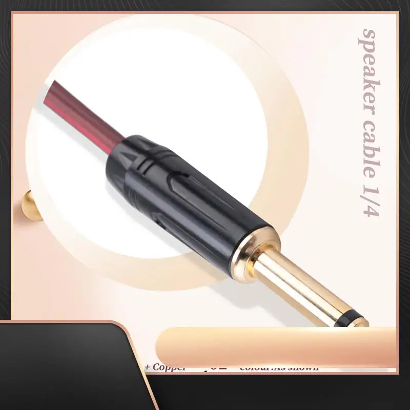 От 1/4 TS к динамику, аудиокабель к 6,35 мм, сменный моноадаптер с открытым концом, позолоченный динамик OFC Hifi TS
От 1/4 TS к динамику, аудиокабель к 6,35 мм, сменный моноадаптер с открытым концом, позолоченный динамик OFC Hifi TS