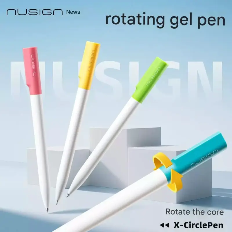 NUSIGN NS552ES Rotating Gel Pen 2pcs/Set 0.5mm Quick Dry Ink Smooth Writing No Smudge Signture Pen Office School Home Stationery
NUSIGN NS552ES Rotating Gel Pen 2pcs/Set 0.5mm Quick Dry Ink Smooth Writing No Smudge Signture Pen Office School Home Stationery