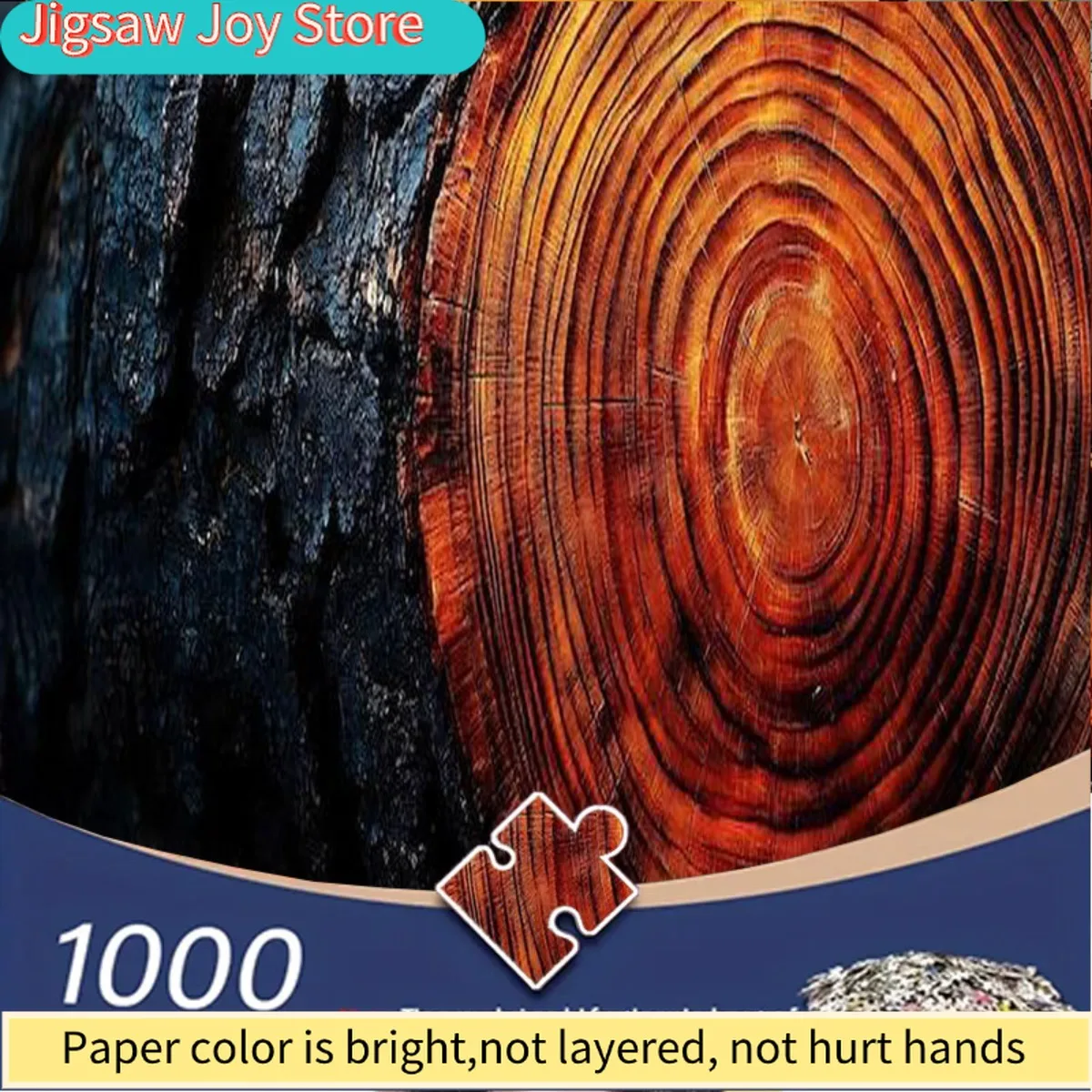Пазл для взрослых из 1000 деталей с изображением поперечного среза ствола дерева, демонстрирующий различающиеся годовые кольца, темный цвет.
Пазл для взрослых из 1000 деталей с изображением поперечного среза ствола дерева, демонстрирующий различающиеся годовые кольца, темный цвет.