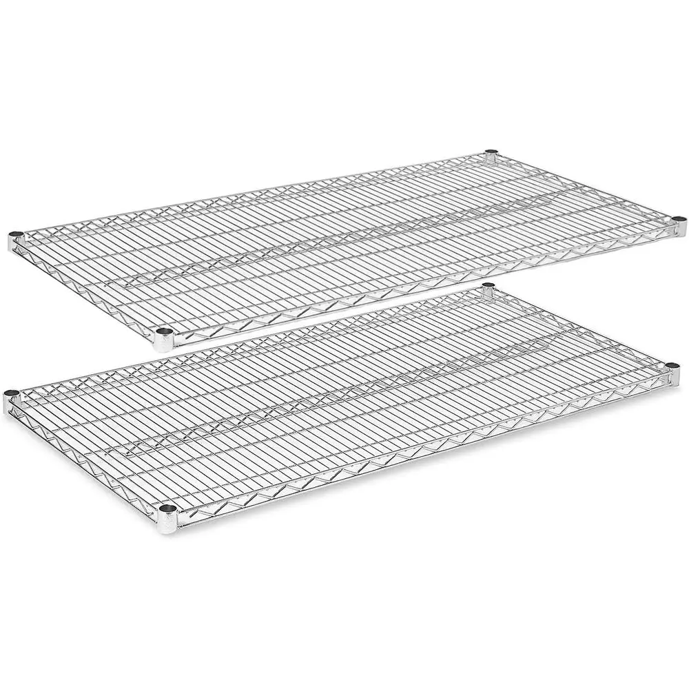 Set of 2 Heavy-Duty Chrome Wire Shelves - 24 Wide x 60 Long for Strong Storage
Set of 2 Heavy-Duty Chrome Wire Shelves - 24 Wide x 60 Long for Strong Storage