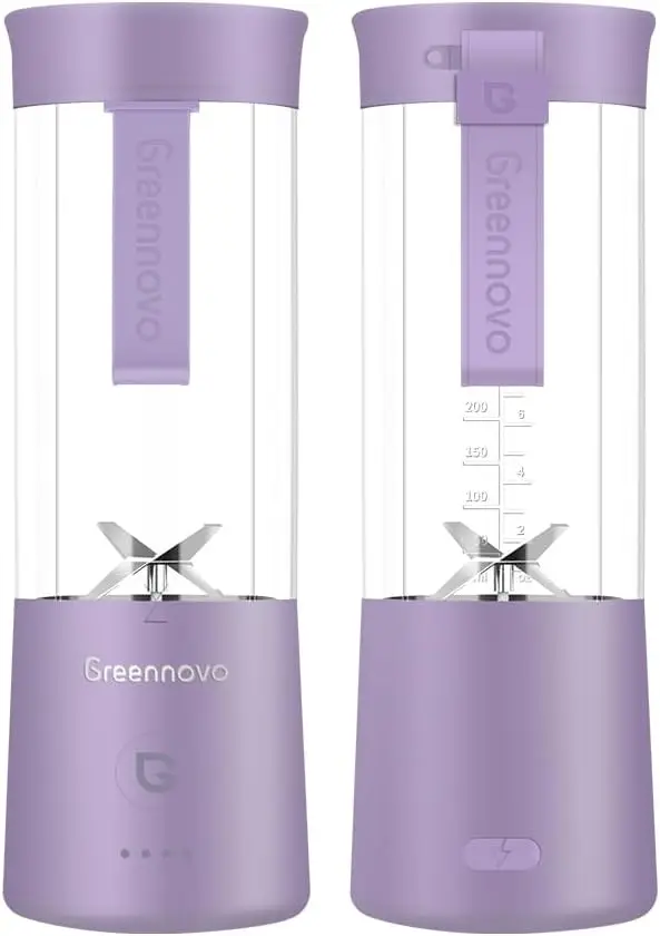 Portable Blender 500ml Rechargeable with 6 Blades, 5000mAh, 18000-22000rpm, BPA Free, Purple
Portable Blender 500ml Rechargeable with 6 Blades, 5000mAh, 18000-22000rpm, BPA Free, Purple