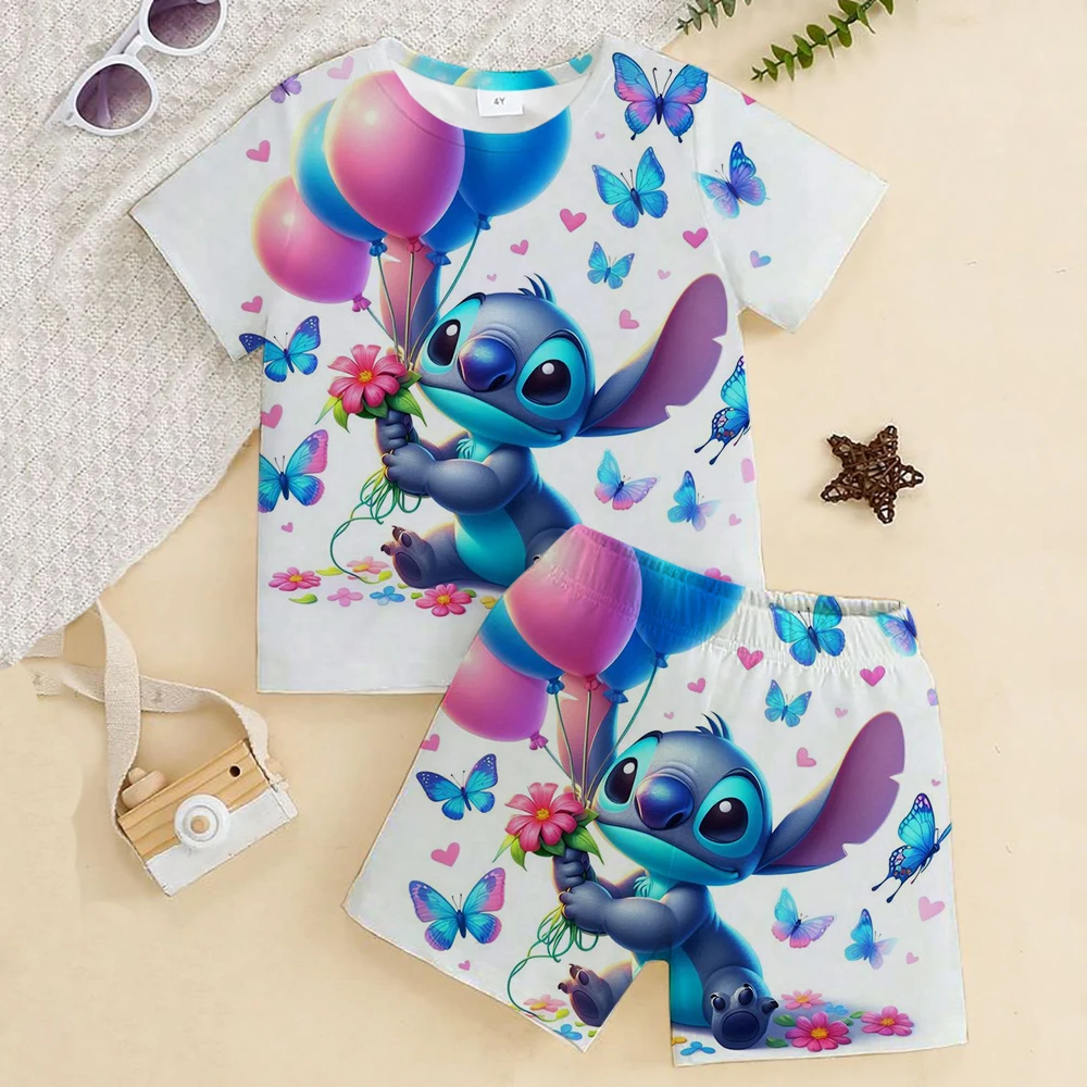 2025 Girls Boys Stitch Clothing Sets Summer Suit Kids Sports T Shirt +pants 2-piece Sets Comfortable Outfits Pyjamas 3-14y
2025 Girls Boys Stitch Clothing Sets Summer Suit Kids Sports T Shirt +pants 2-piece Sets Comfortable Outfits Pyjamas 3-14y