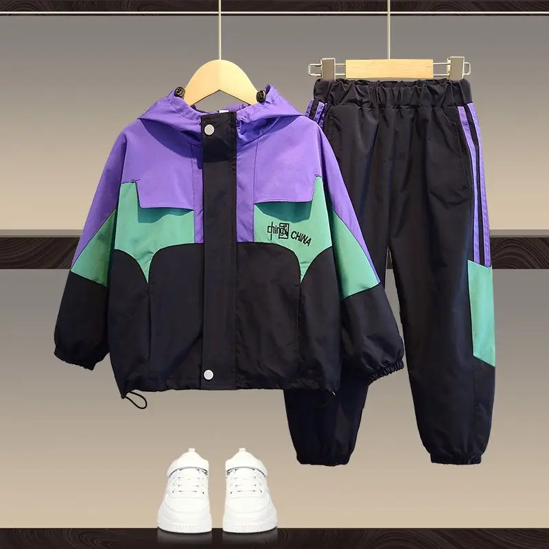 Boys' Suit Korean Style Children's 2023 New Spring and Autumn Three-Color Hooded Casual Western Style Children's Clothing
Boys' Suit Korean Style Children's 2023 New Spring and Autumn Three-Color Hooded Casual Western Style Children's Clothing