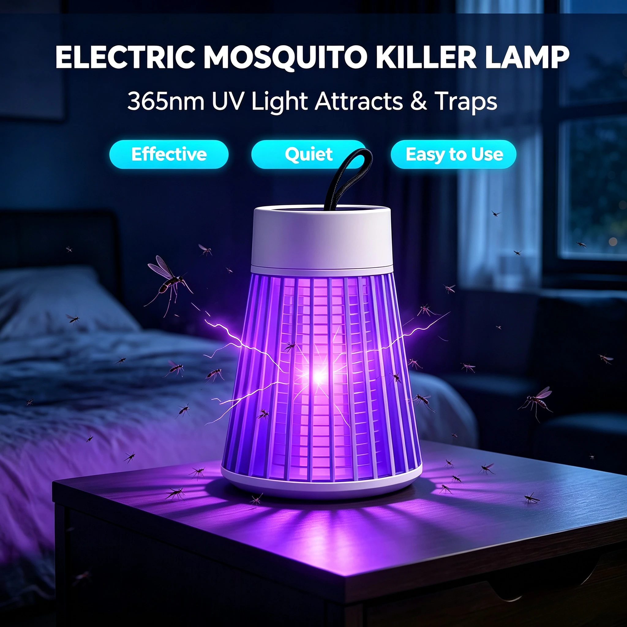 Mosquito Killer Lamp 2-in-1 USB Electric Insect Zapper Bug Trap with LED Night Light for Bedroom Outdoor Camping Wasps Gnats Fly
Mosquito Killer Lamp 2-in-1 USB Electric Insect Zapper Bug Trap with LED Night Light for Bedroom Outdoor Camping Wasps Gnats Fly