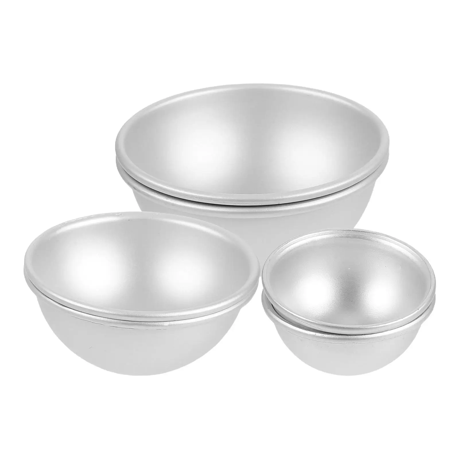 6pcs Cake Aluminum Alloy Semicircle Bath Ball Mold for Baking Craft Chocolate Making Molds Soap Chocolate Nonstick
6pcs Cake Aluminum Alloy Semicircle Bath Ball Mold for Baking Craft Chocolate Making Molds Soap Chocolate Nonstick