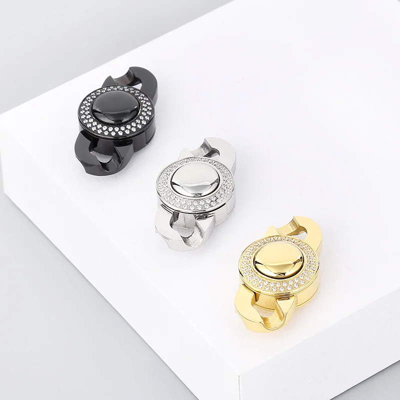 1Set Rhinestone Round Stainless Steel Snap Clasps Hook Bracelet Necklace Zircon/Polished Connection Clasps DIY Jewlery Making
1Set Rhinestone Round Stainless Steel Snap Clasps Hook Bracelet Necklace Zircon/Polished Connection Clasps DIY Jewlery Making