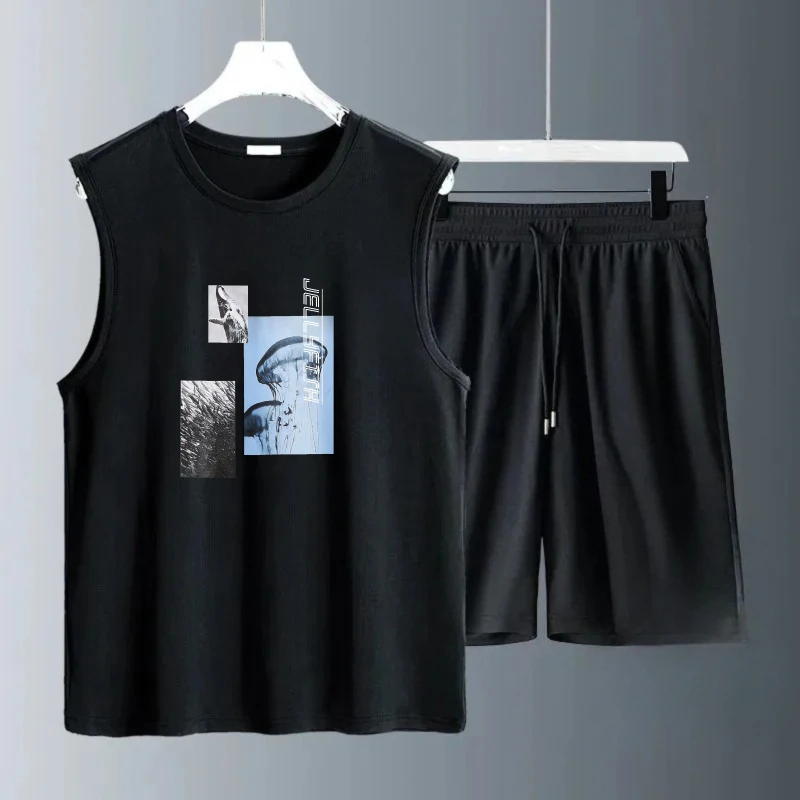Men's Tank Top Sets 2026 Summer Quick drying seaside 2 piece set beach running Breathable sports suits oversize crewneck
Men's Tank Top Sets 2026 Summer Quick drying seaside 2 piece set beach running Breathable sports suits oversize crewneck