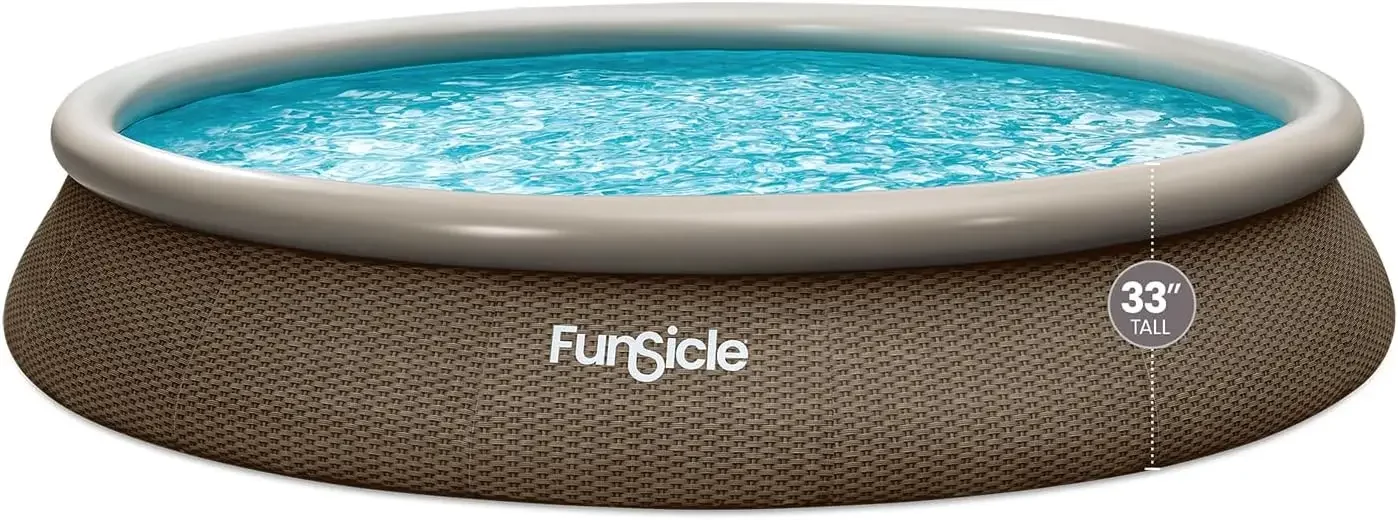 15' x 33" Quickset Designer Above Ground Pool & Pump, Triple Basketweave, Age 6 & up
15' x 33" Quickset Designer Above Ground Pool & Pump, Triple Basketweave, Age 6 & up