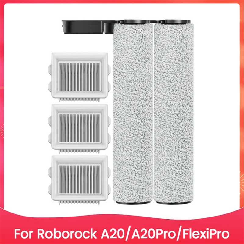 A15Q-5PCS Main Roller Brush With Filters For Roborock A20 /A20pro/Flexipro Floor Scrubber Wet Dry Vacuum Cleaner Accessories
A15Q-5PCS Main Roller Brush With Filters For Roborock A20 /A20pro/Flexipro Floor Scrubber Wet Dry Vacuum Cleaner Accessories