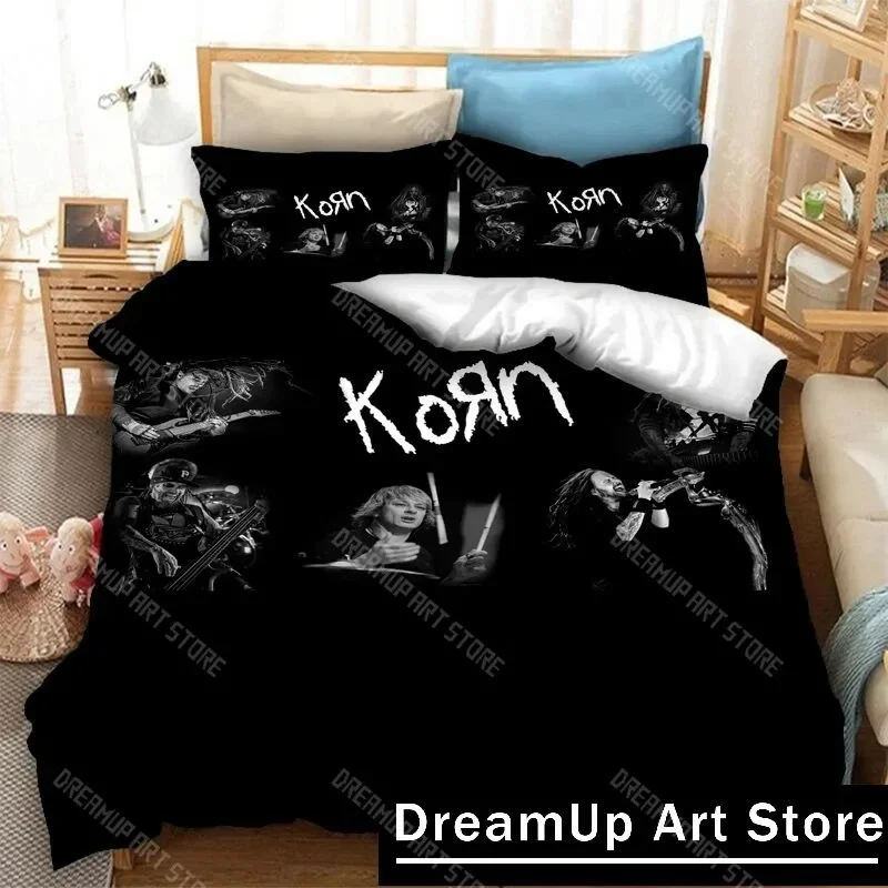 Модный комплект постельного белья с 3D принтом Korn Band и логотипом для мальчиков и девочек Twin Queen, полноразмерный пододеяльник, наволочка, кровать для взрослых, спальня
Модный комплект постельного белья с 3D принтом Korn Band и логотипом для мальчиков и девочек Twin Queen, полноразмерный пододеяльник, наволочка, кровать для взрослых, спальня