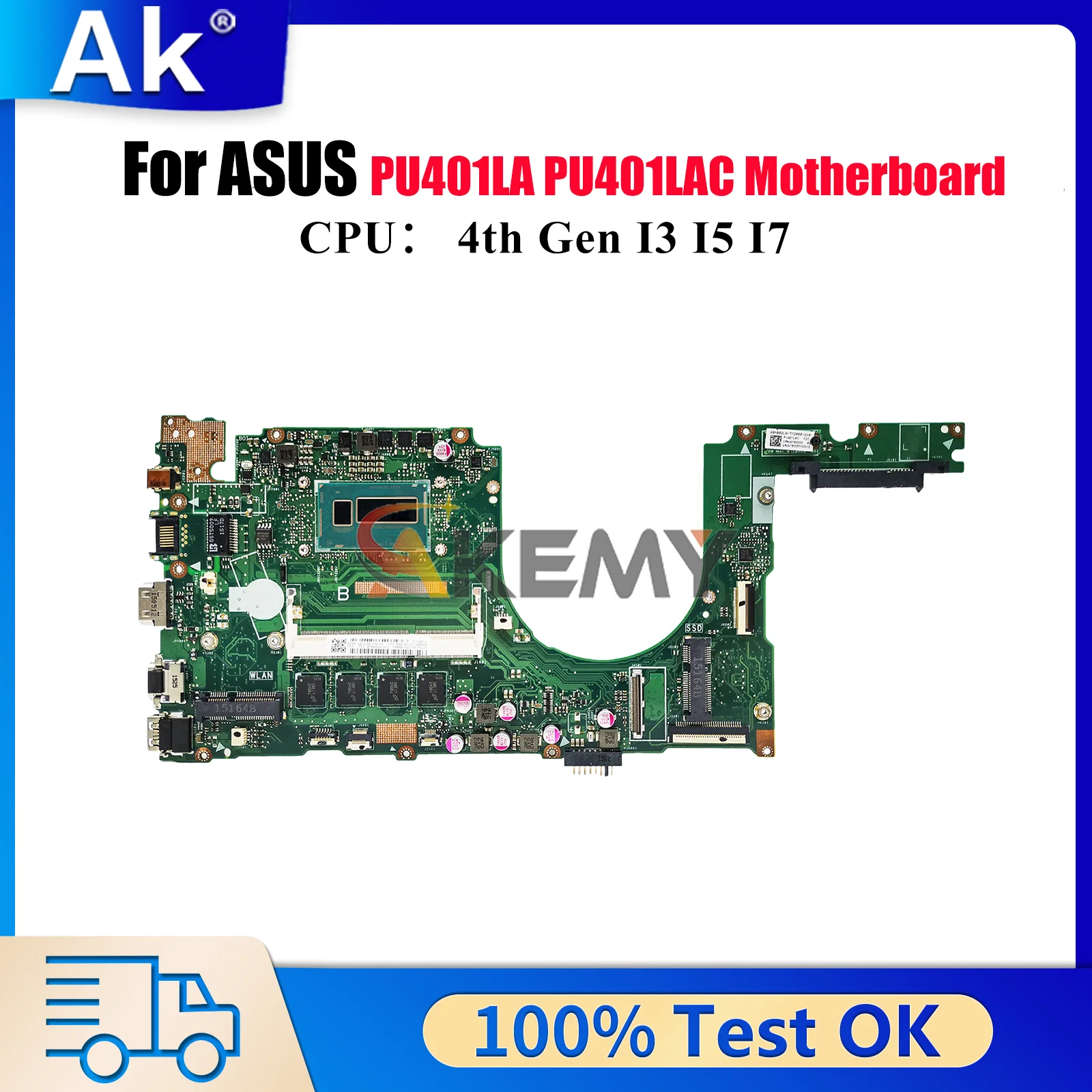 PU401LA Laptop Motherboard For ASUS VivoBook PU401LAC PU401LA PU401L Notebook Mainboard With I3 I5 I7 CPU tests OK fast shipping
PU401LA Laptop Motherboard For ASUS VivoBook PU401LAC PU401LA PU401L Notebook Mainboard With I3 I5 I7 CPU tests OK fast shipping