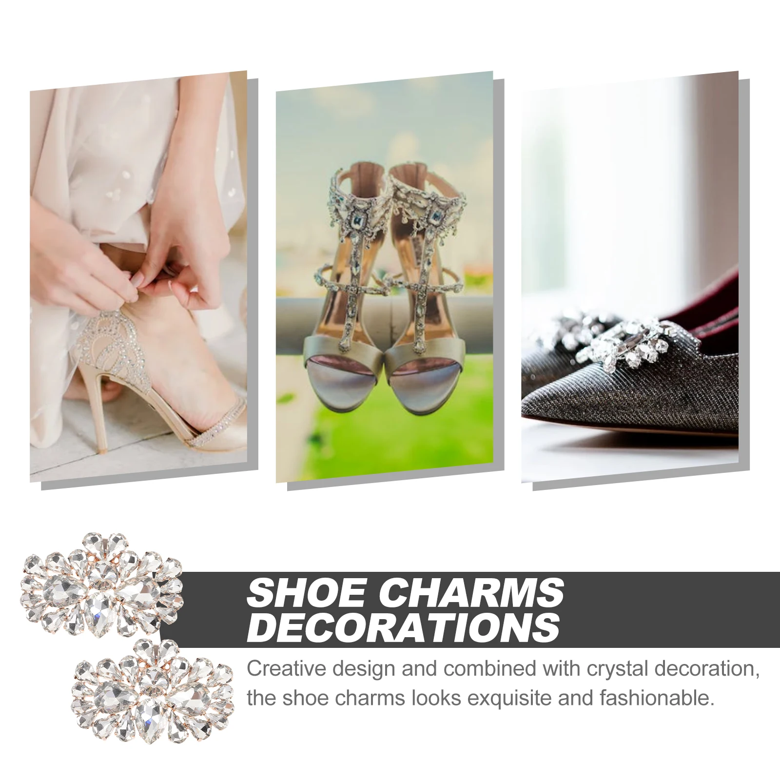 2pcs Clips For Pumps Heel Wedding Bridal Rhinestone Alloy Lightweight Elegant Shoe Charms Boot Accessories Sparkly Shoe Buckle
2pcs Clips For Pumps Heel Wedding Bridal Rhinestone Alloy Lightweight Elegant Shoe Charms Boot Accessories Sparkly Shoe Buckle