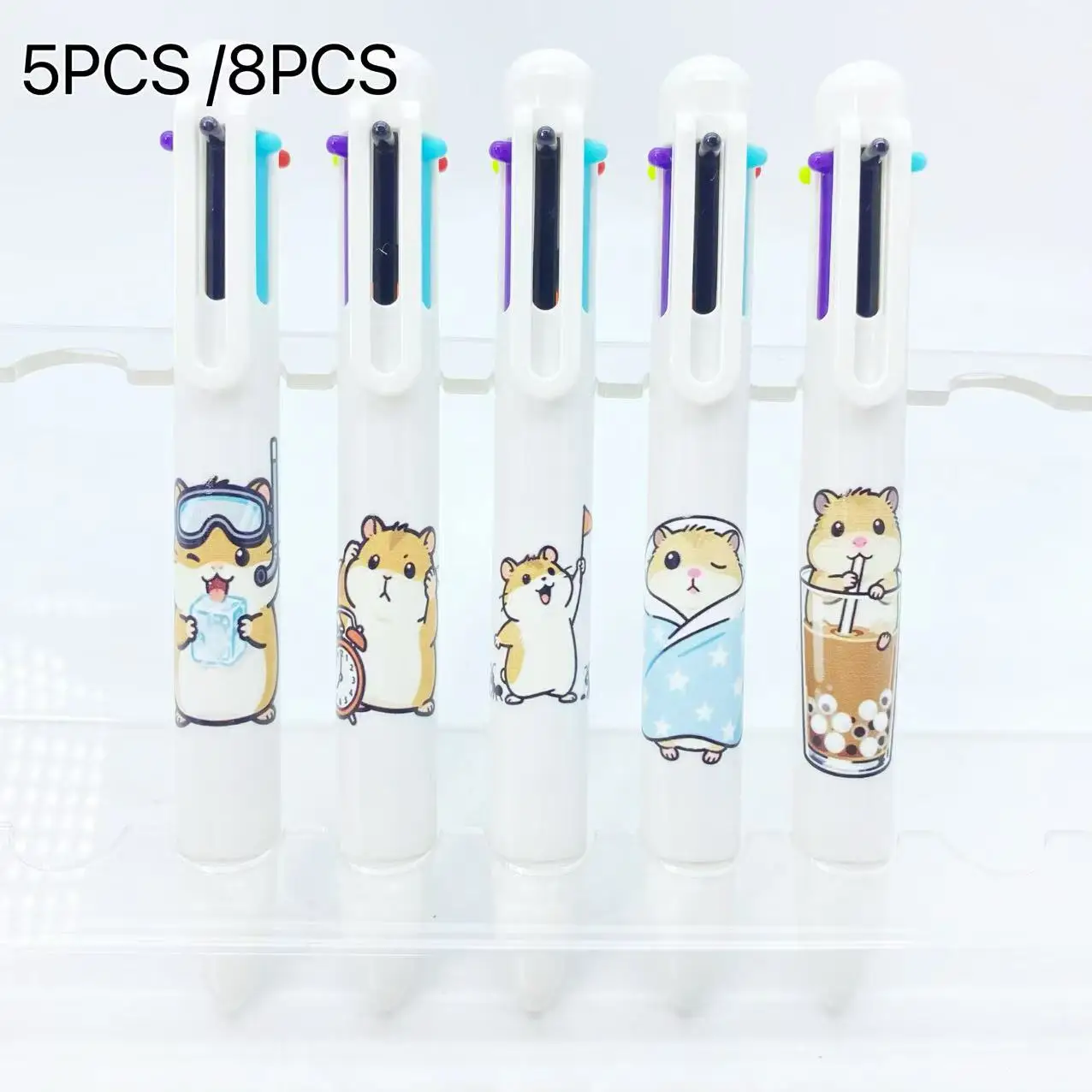 5 шт./8 шт., белый набор с надписью хомяка, креативные разноцветные ручки, студенческие ручки для письма, шариковая ручка «шесть в одном», маркер
5 шт./8 шт., белый набор с надписью хомяка, креативные разноцветные ручки, студенческие ручки для письма, шариковая ручка «шесть в одном», маркер