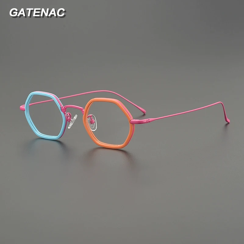 Gatenac Fashion Pure Titanium Glasses Frame Men Ultra Light Small Eyeglasses Frame Women Polygons Luxury Brand Designer Eyewear
Gatenac Fashion Pure Titanium Glasses Frame Men Ultra Light Small Eyeglasses Frame Women Polygons Luxury Brand Designer Eyewear