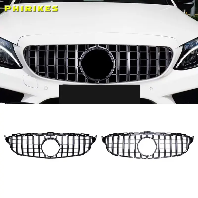 For Mercedez C Class W205 Sliver/Gloss Black Grille Front Bumper Gt Grille W205 2015 2016 2017 2018 Grille Car exterior parts
For Mercedez C Class W205 Sliver/Gloss Black Grille Front Bumper Gt Grille W205 2015 2016 2017 2018 Grille Car exterior parts