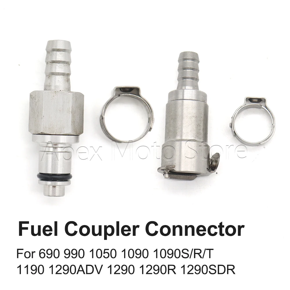For 690 990 1050 1090 1090S 1090R 1090T 1190 1290ADV 1290 1290R 1290SDR Motorcycle Quick Release Fuel Coupler Connector
For 690 990 1050 1090 1090S 1090R 1090T 1190 1290ADV 1290 1290R 1290SDR Motorcycle Quick Release Fuel Coupler Connector